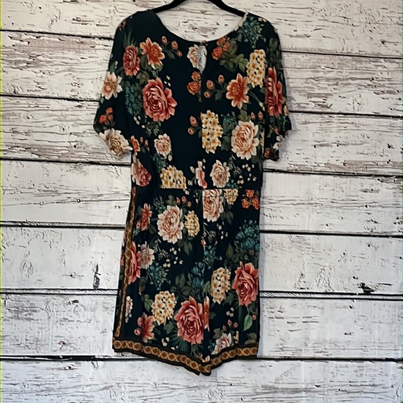 Farm teal floral romper - Picture 6 of 11